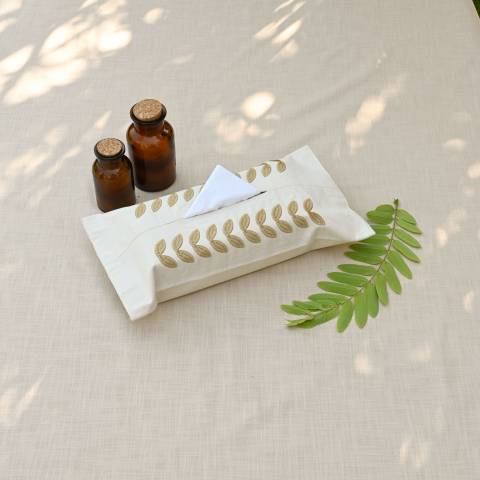 Roman Leaves Tissue Box Cover