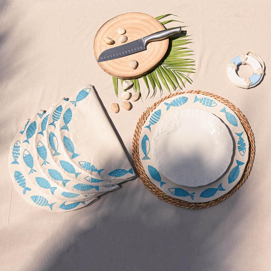 Fish Party Placemats Set