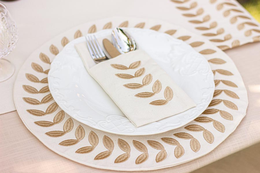 Roman Cutlery Sleeves Set