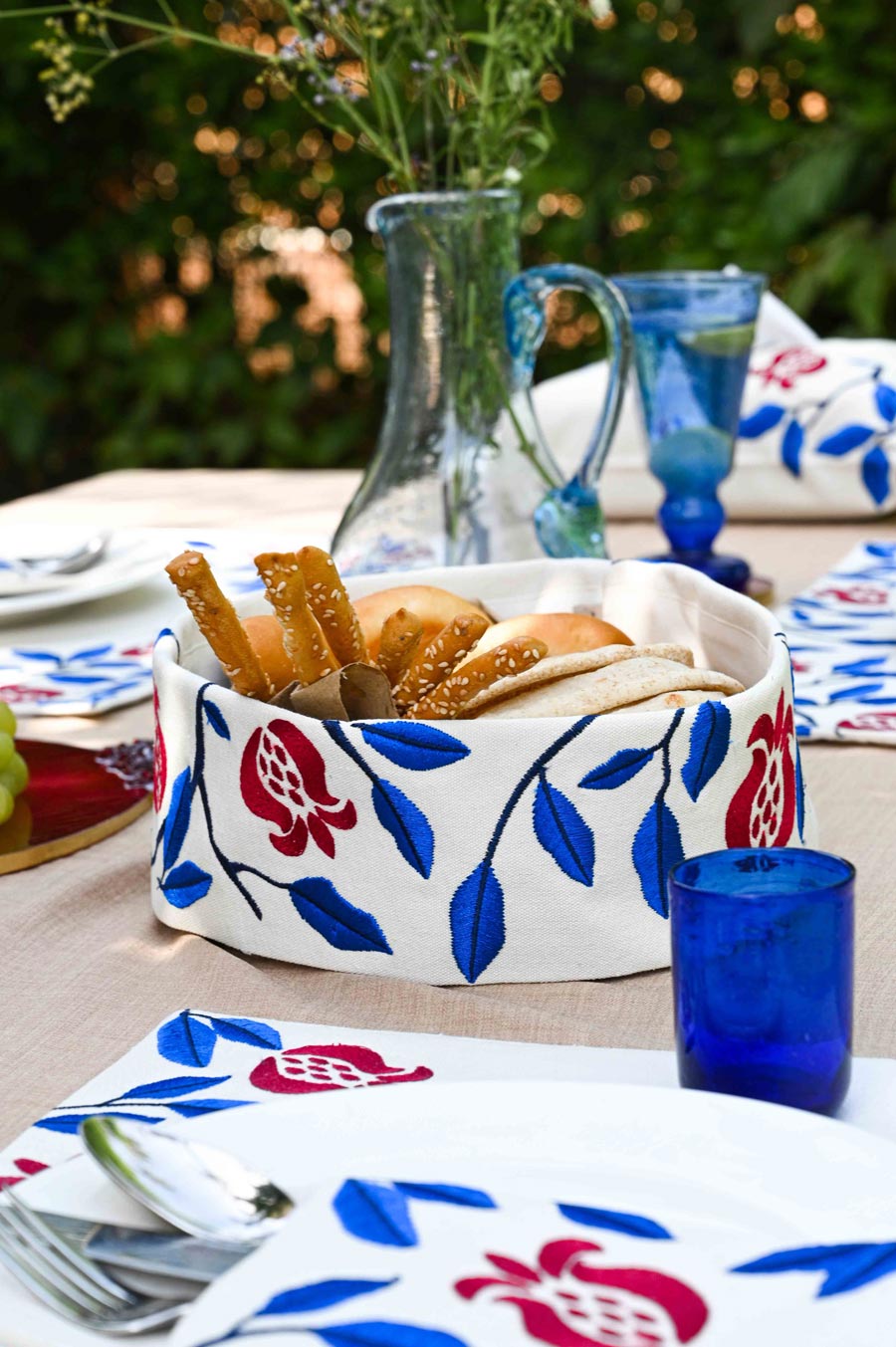 Pomegranate Field Basket