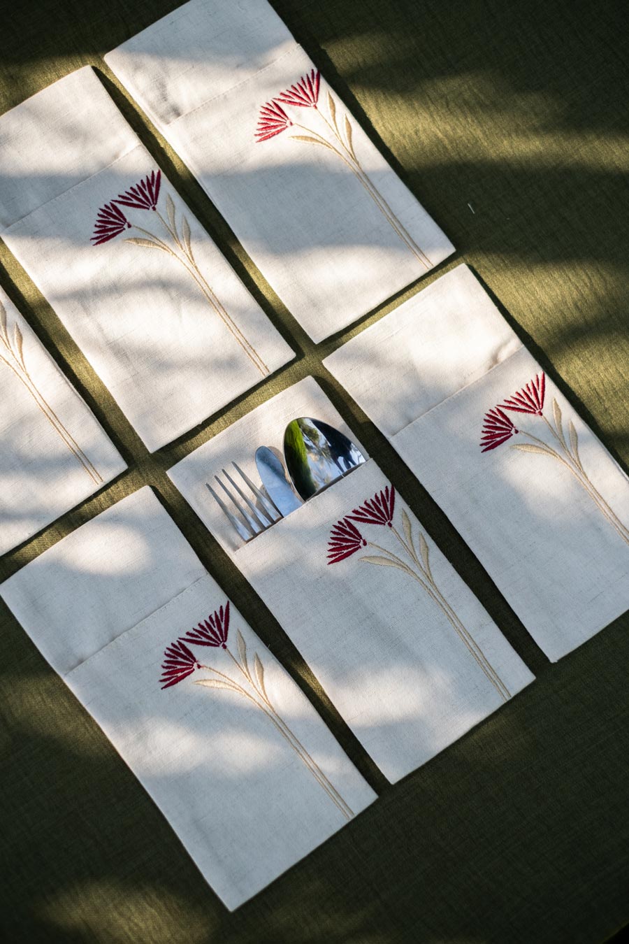 Eternal Linen Cutlery Sleevess Set