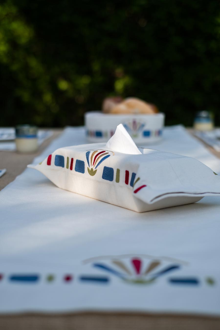 Lotus Tissue Box Cover