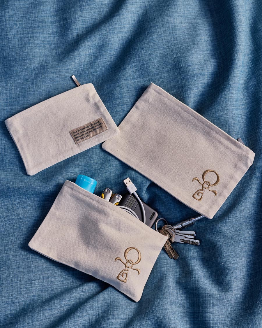 Key of Life Upcycled Pouch – Medium