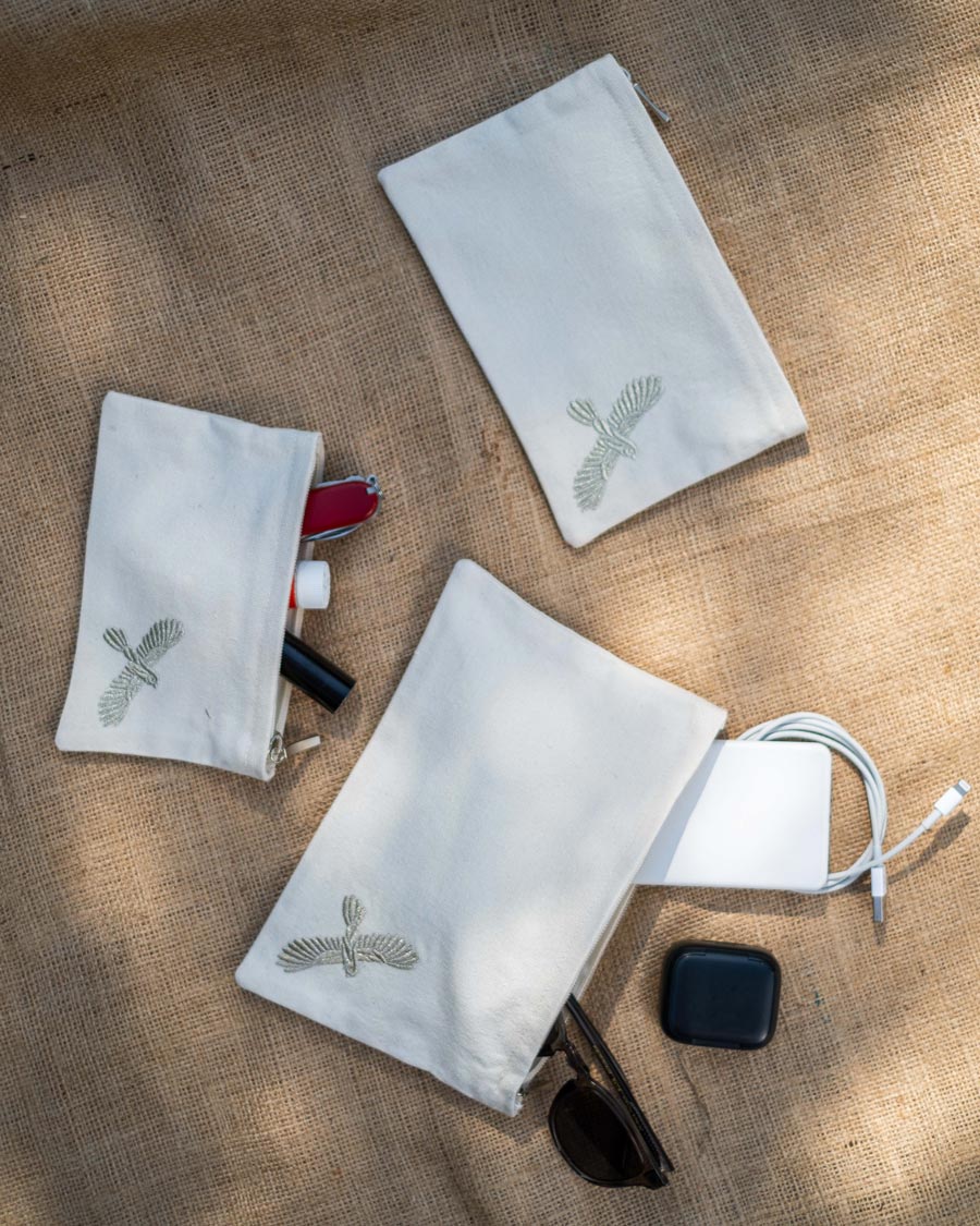 The Eagle Upcycled Pouch Medium