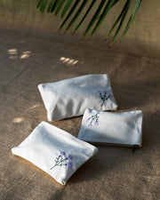 Lavender Upcycled Pouch Large