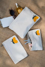 Limoncello  Upcycled Pouch Large