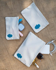 Coral Kaff Upcycled Pouch Small