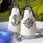 Set of 2 Nautical Bottle Aprons