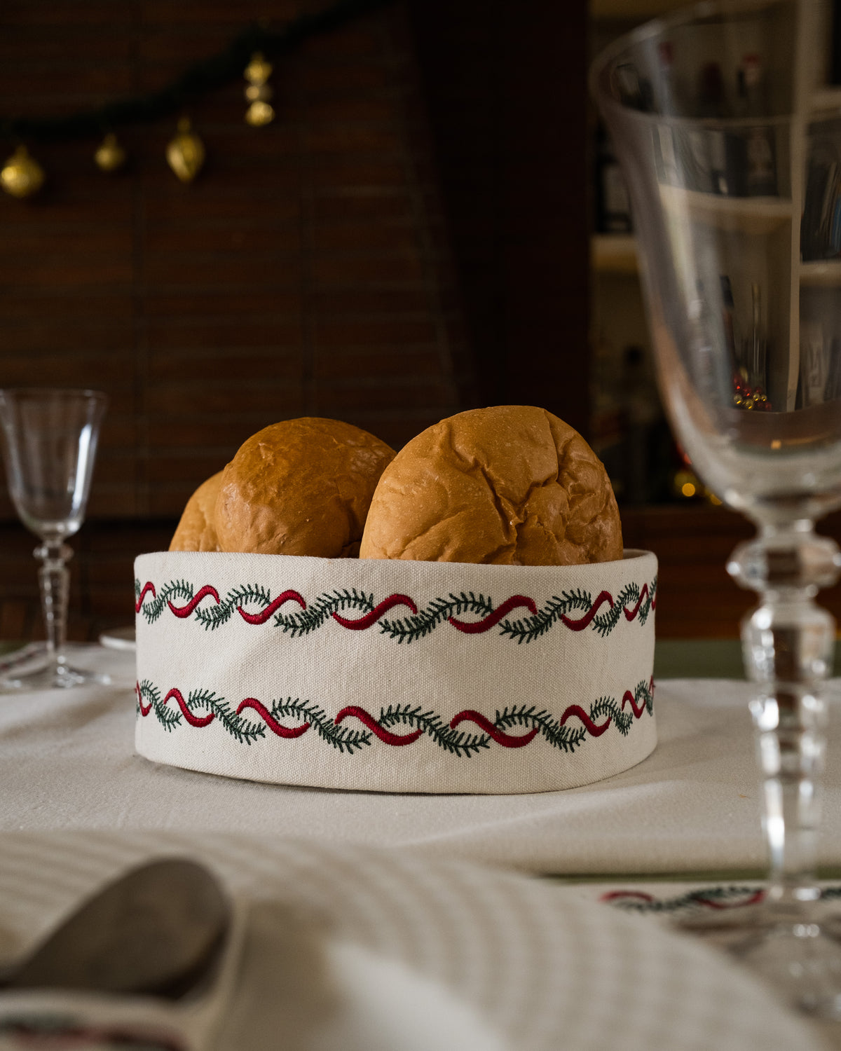 Christmas Garland Basket
