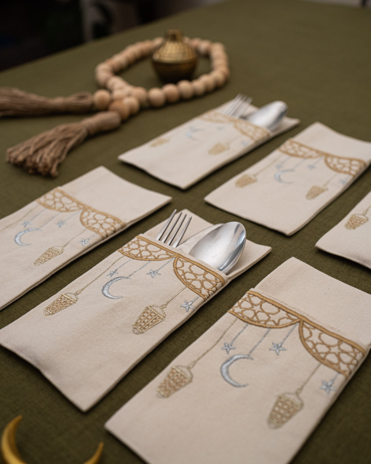 Mashrabiyah Lights Cutlery Sleeves Set