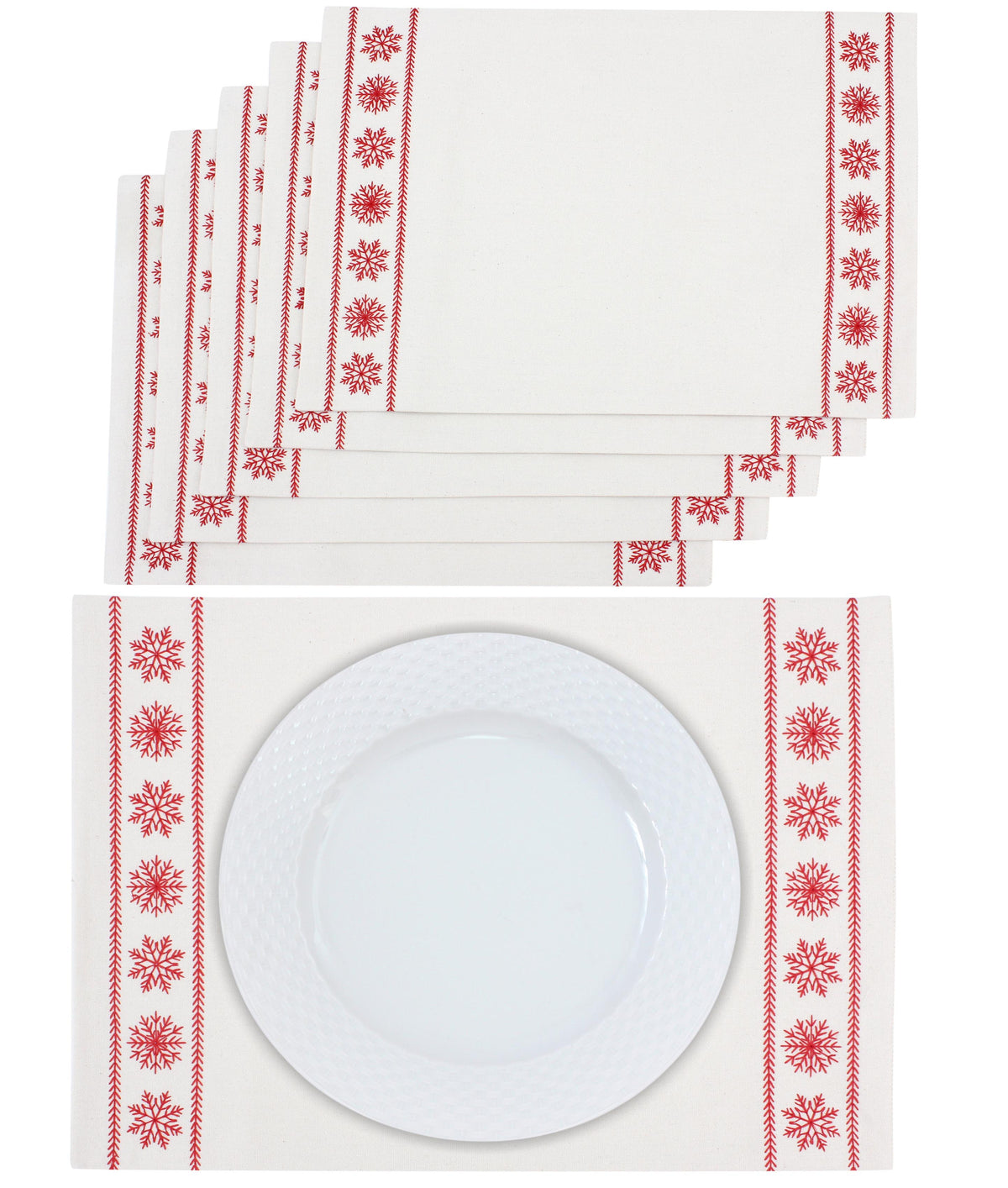 Snowfall Placemats Set