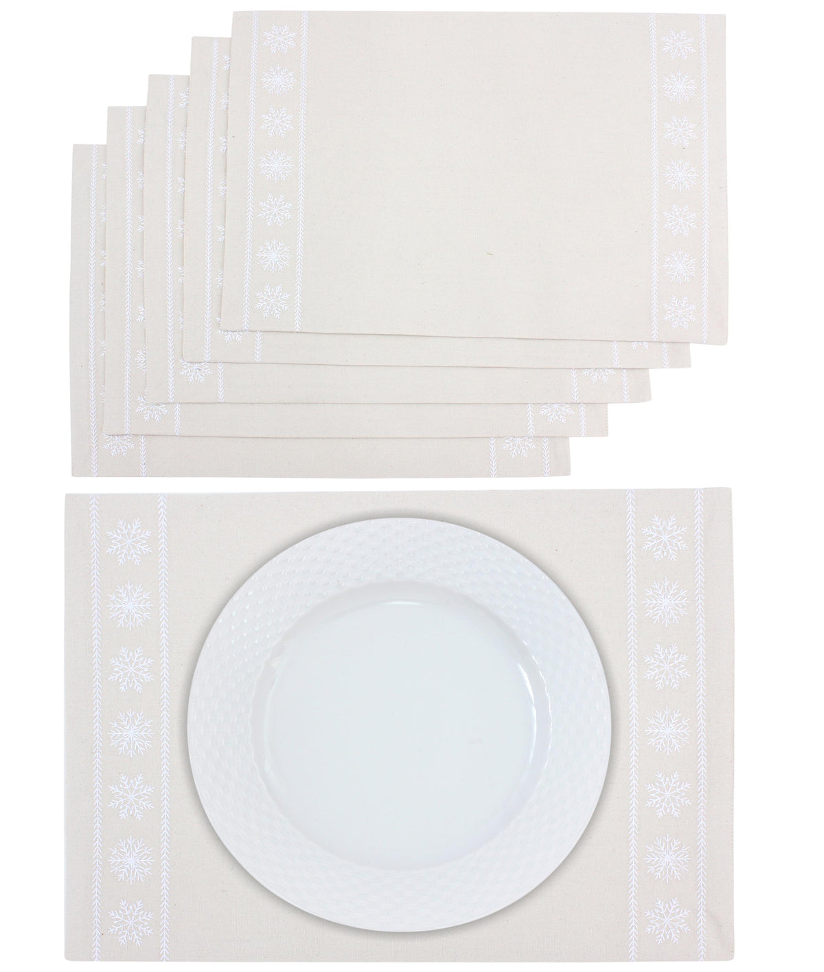 Snowfall Placemats Set