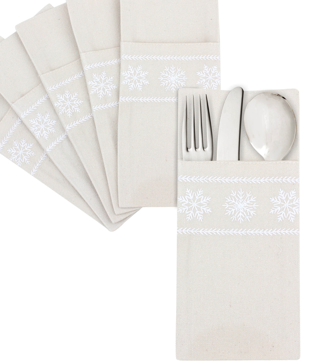 Snowfall Cutlery Sleeves Set