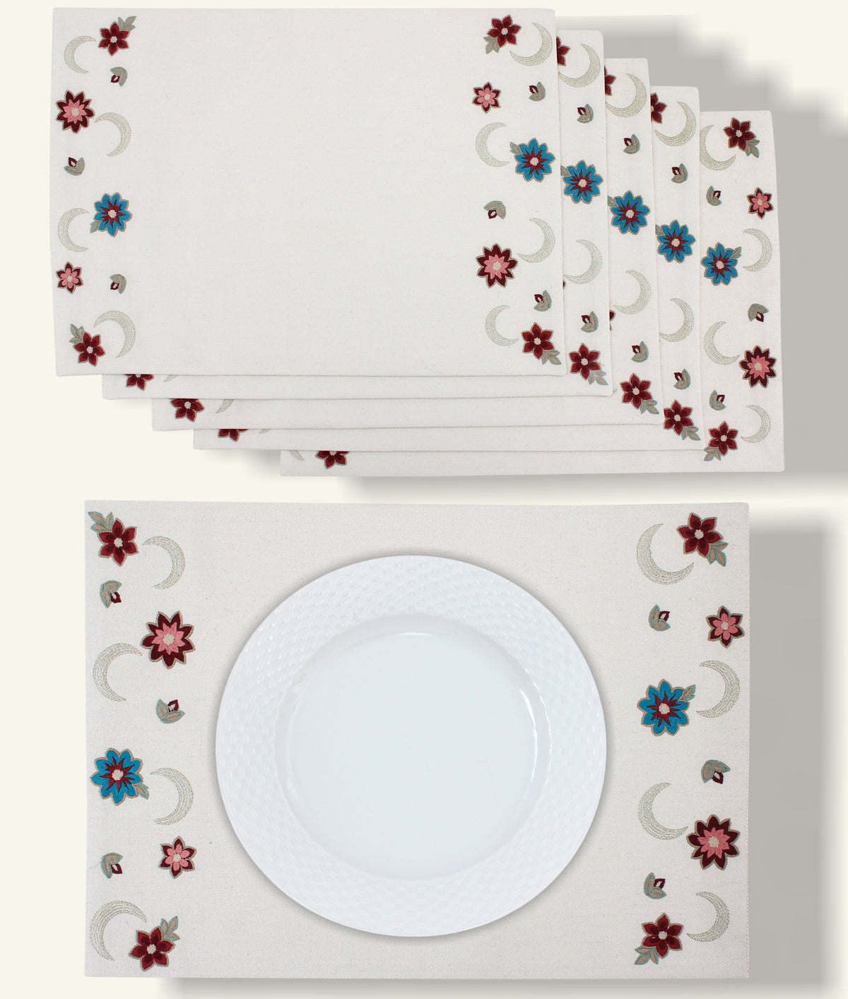 Crescent Garden  Placemats Set