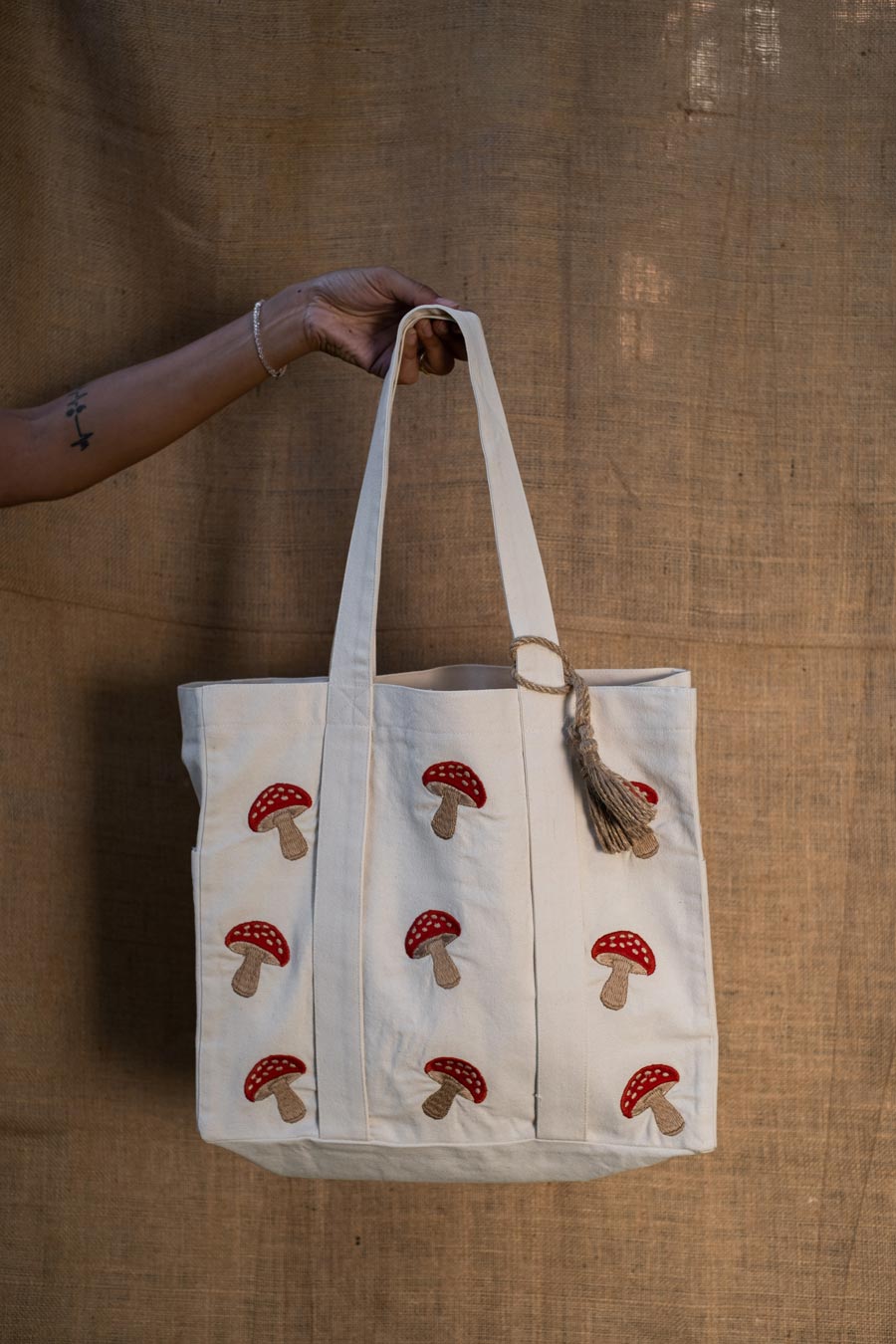mushrooms-beach-bag